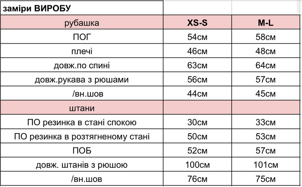 Муслінова піжама 185/24 Білий з червоними сердечками, XS/S